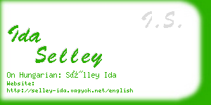 ida selley business card